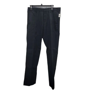 Gap Khakis Tailored Wrinkle Resistant Straight Fit Men's Black Pants NWT‎ 31x32